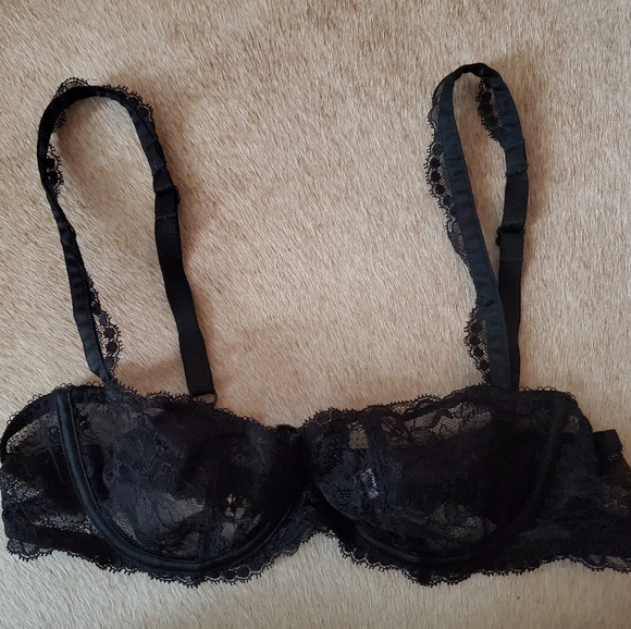 Chantelle Lace Unlined Demi Bra Black - Picture 2 of 6